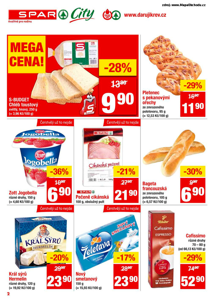 Stránka č. 2 - Akční leták Spar  City