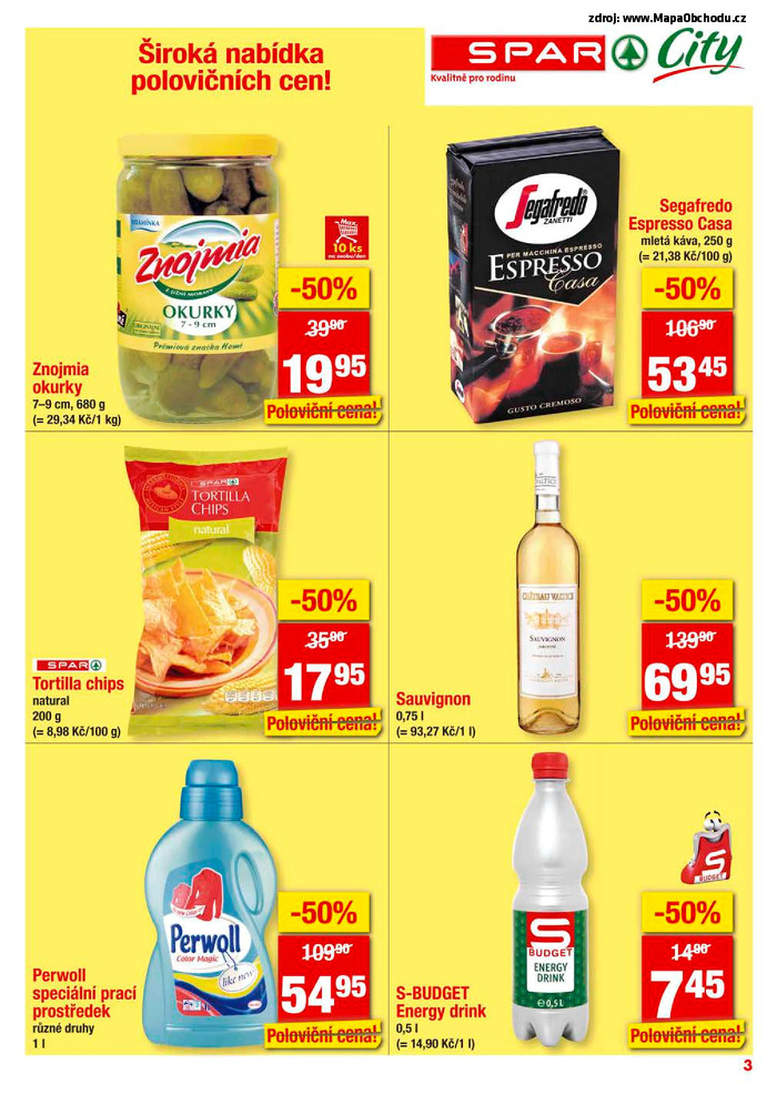 Stránka č. 3 - Akční leták Spar  City