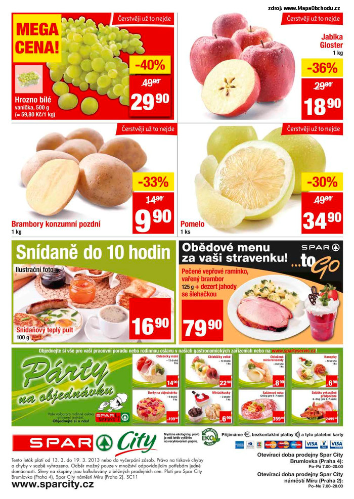 Stránka č. 4 - Akční leták Spar  City