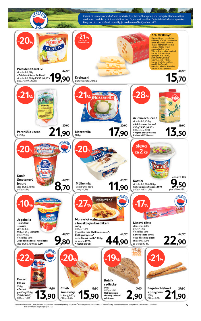 Stránka č. 5 - Akční leták Tesco Hypermarket