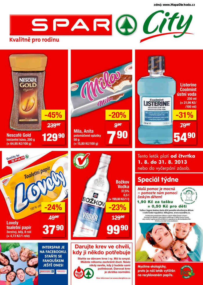 Stránka č. 1 - Akční leták Spar City