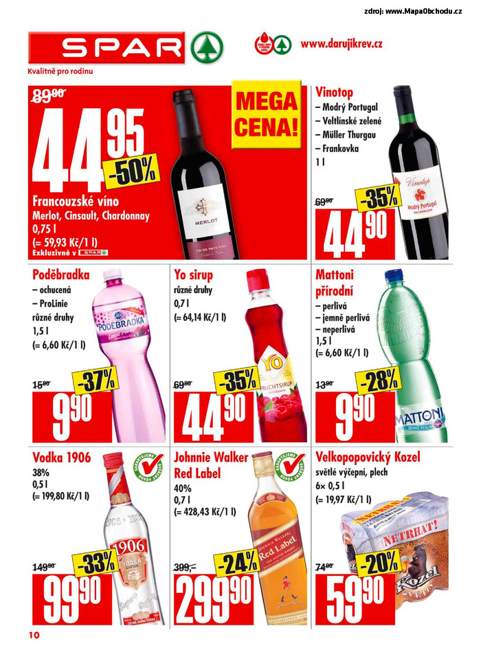 Stránka č. 10 - Akční leták Spar