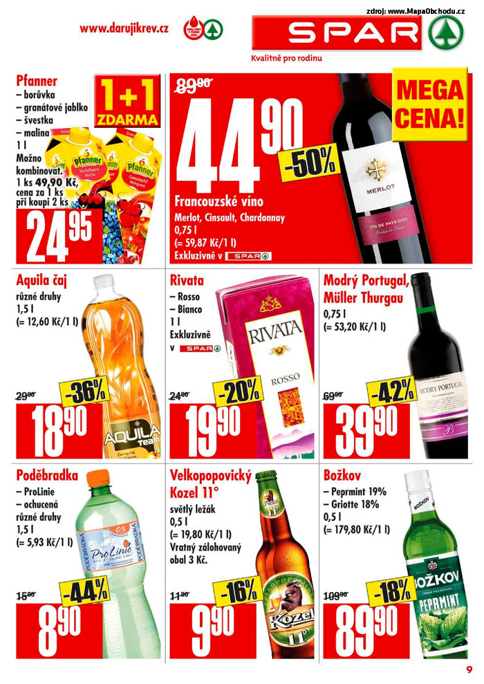 Stránka č. 9 - Akční leták Spar