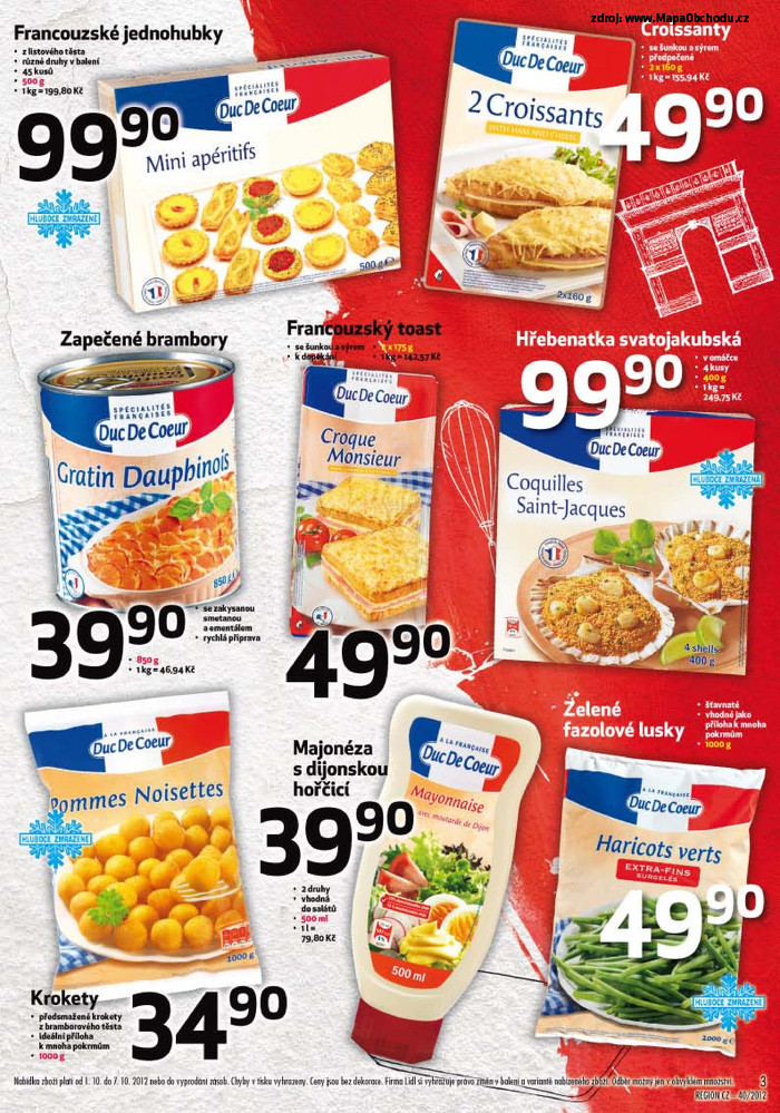 Stránka č. 3 - Akční leták Lidl  Francouzský týden