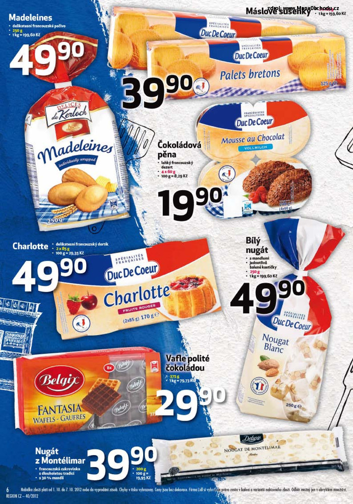 Stránka č. 6 - Akční leták Lidl  Francouzský týden