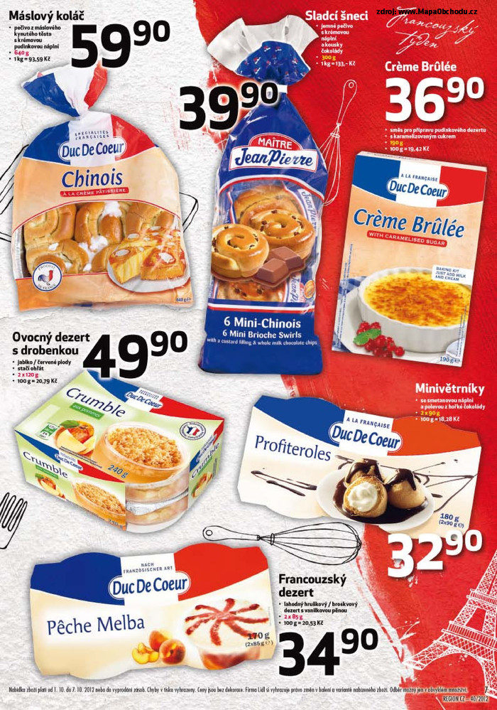 Stránka č. 7 - Akční leták Lidl  Francouzský týden