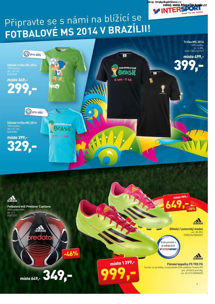 Stránka č. 9 - Akční leták Intersport