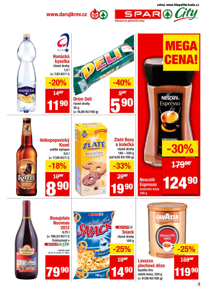 Stránka č. 3 - Akční leták Spar  City