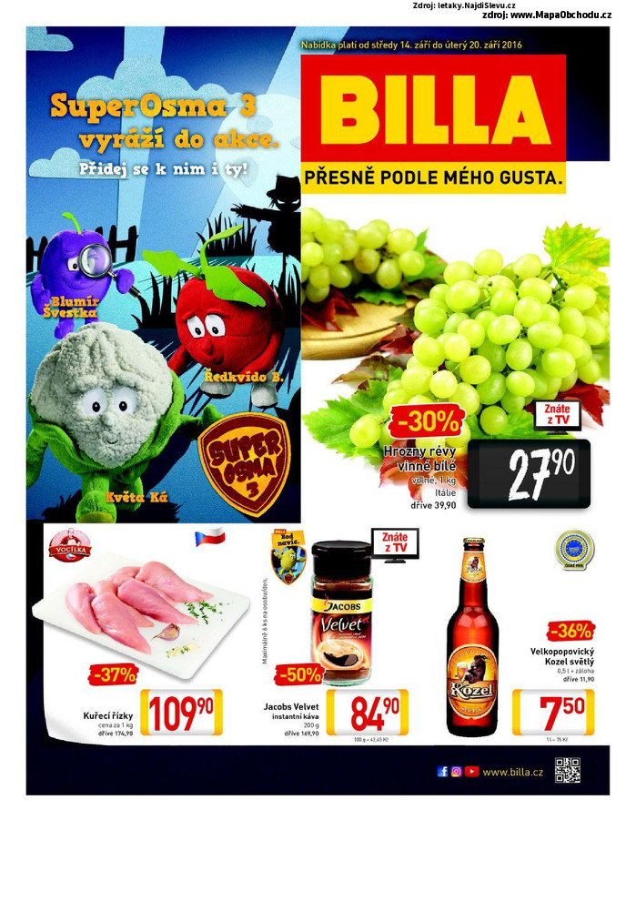 Stránka č. 1 - Akční leták Billa Malý leták 
