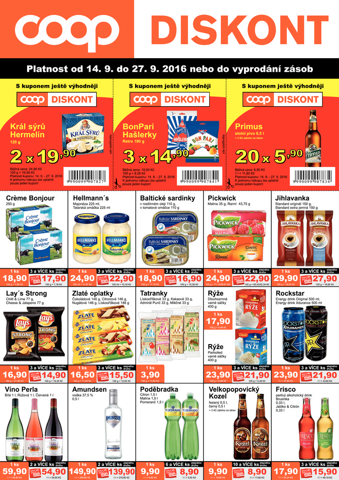 Stránka č. 1 - Akční leták COOP Diskont