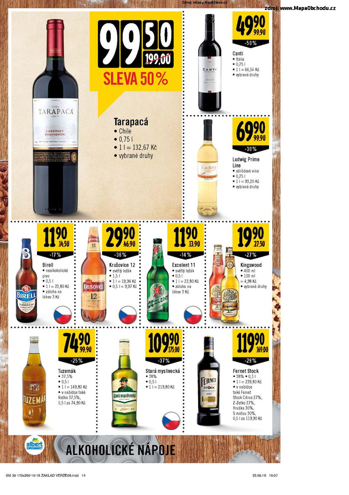 Stránka č. 14 - Akční leták Albert Supermarket