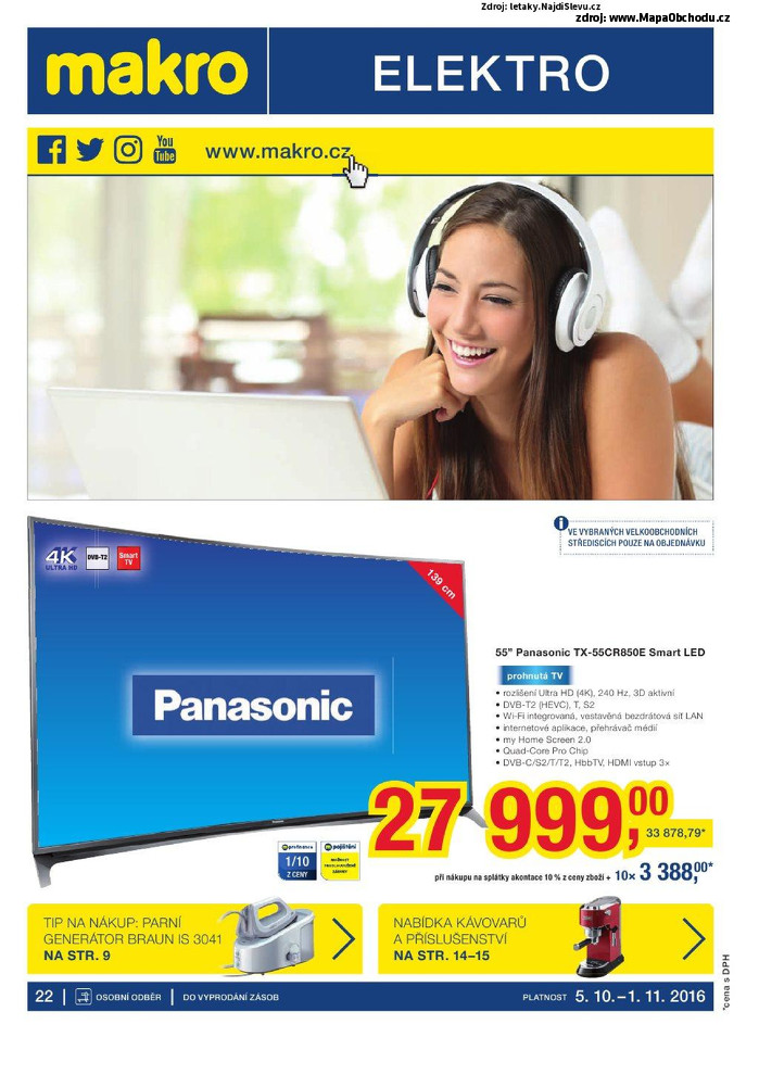 Stránka č. 1 - Akční leták Makro Elektro