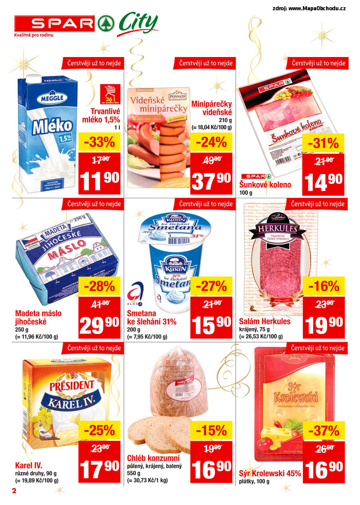 Stránka č. 2 - Akční leták Spar City