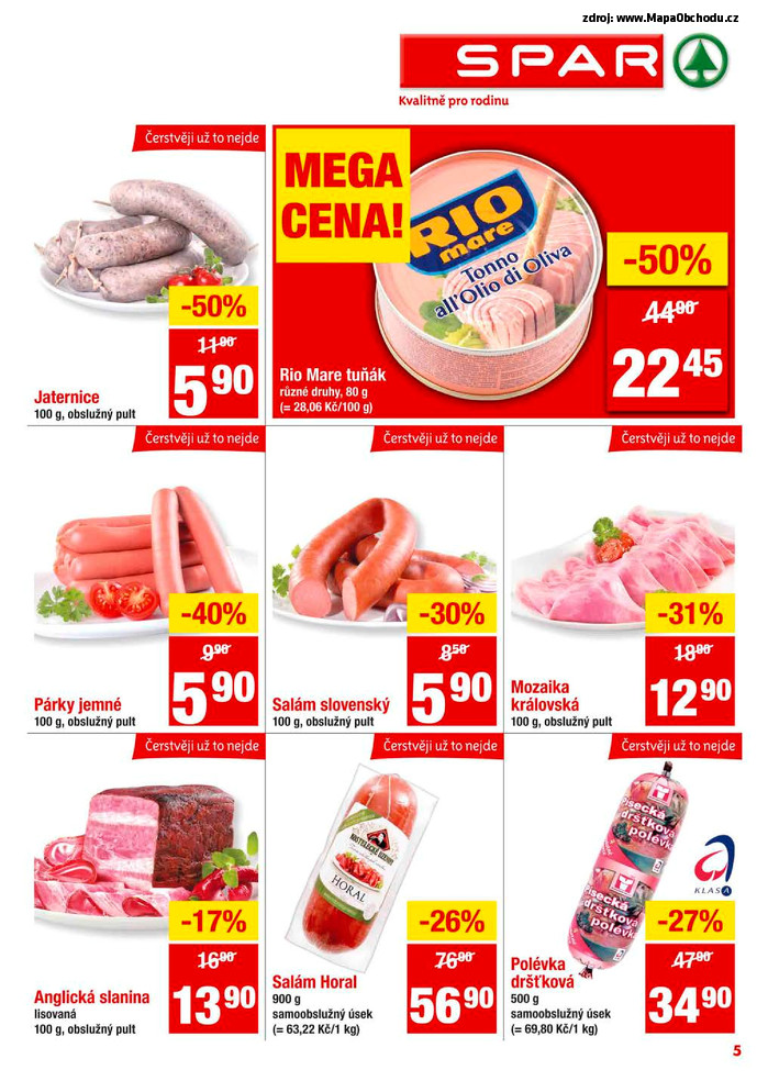 Stránka č. 5 - Akční leták Spar