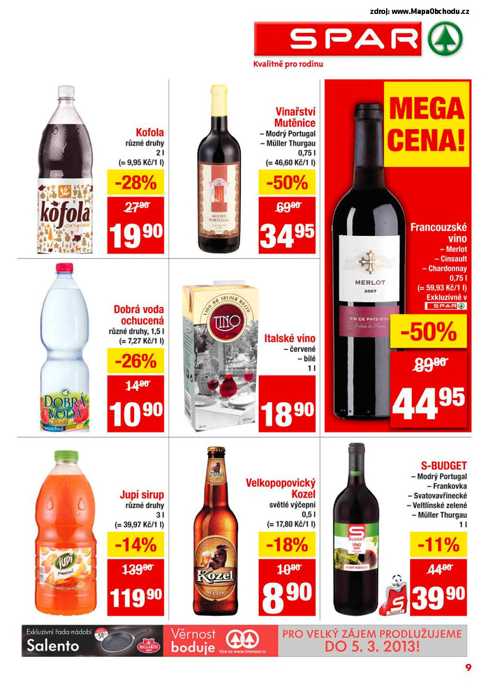 Stránka č. 9 - Akční leták Spar