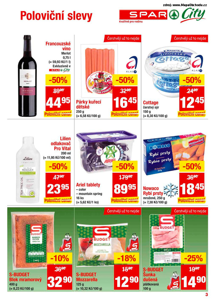 Stránka č. 3 - Akční leták Spar  City