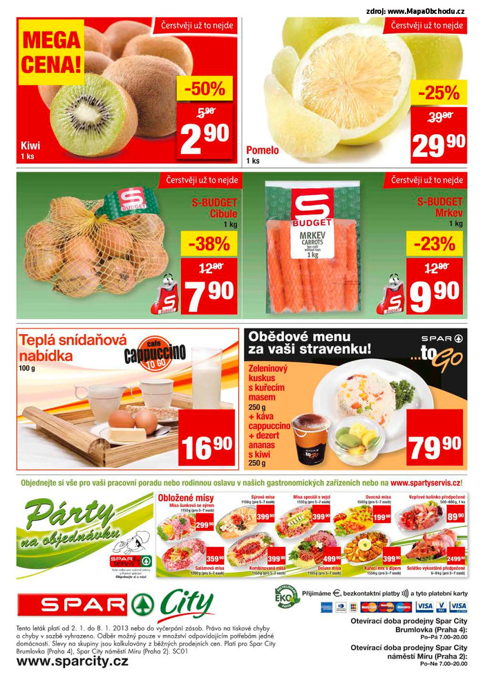 Stránka č. 4 - Akční leták Spar  City