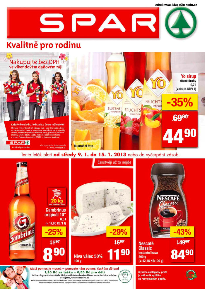 Stránka č. 1 - Akční leták Spar