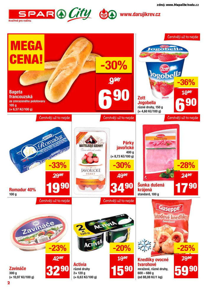 Stránka č. 2 - Akční leták Spar  City