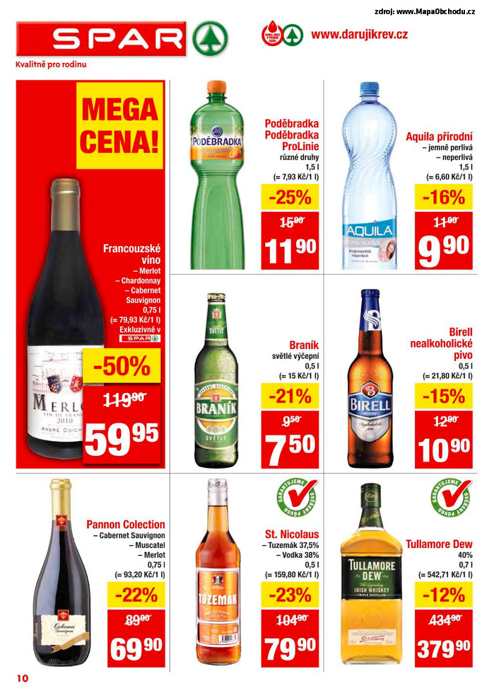 Stránka č. 10 - Akční leták Spar