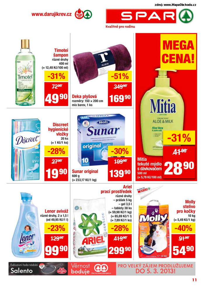Stránka č. 11 - Akční leták Spar