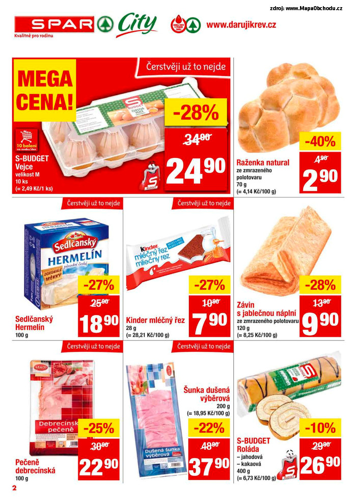 Stránka č. 2 - Akční leták Spar  City