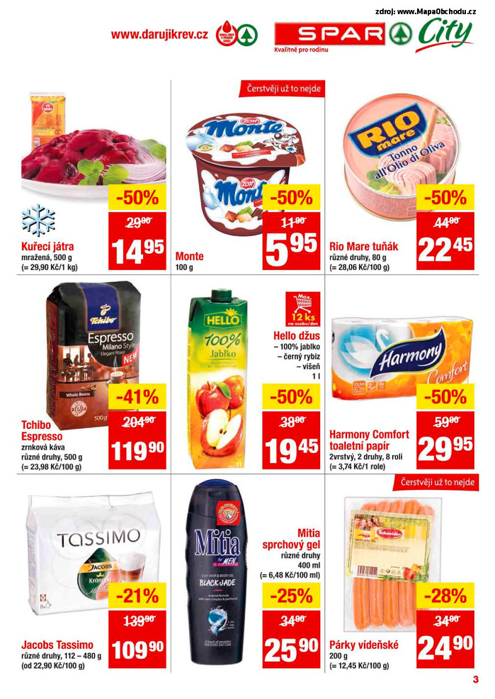Stránka č. 3 - Akční leták Spar  City