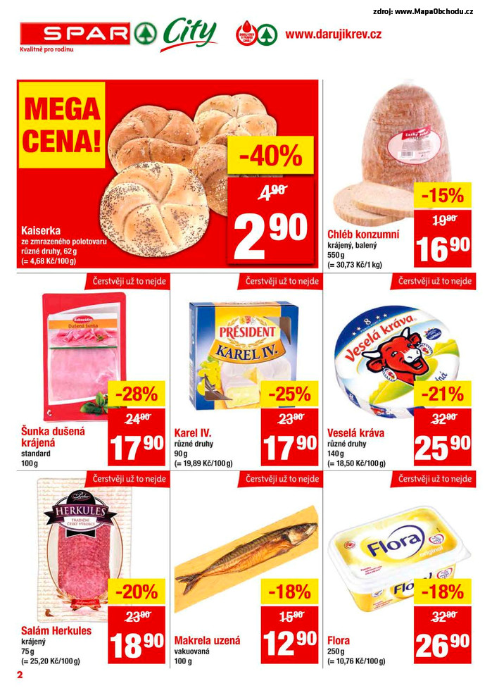 Stránka č. 2 - Akční leták Spar  City