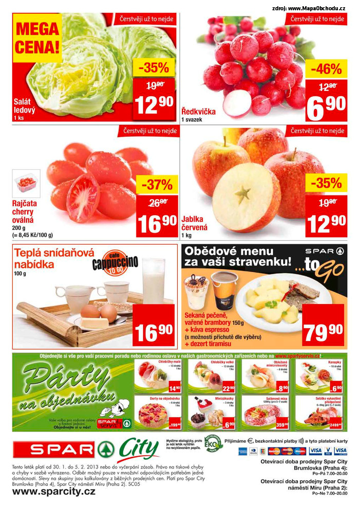 Stránka č. 4 - Akční leták Spar  City