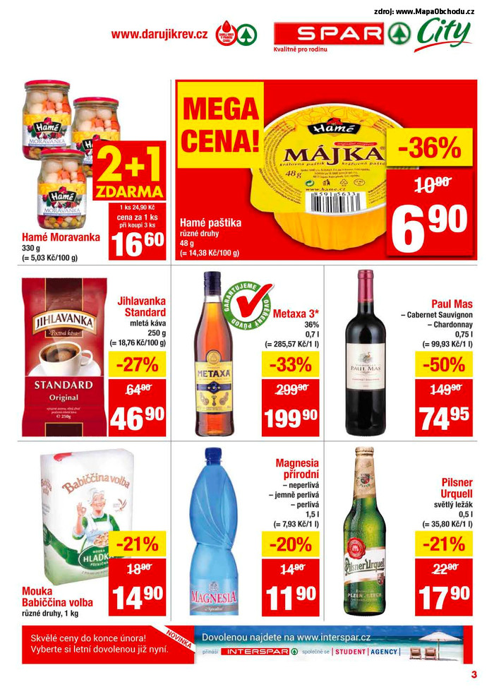 Stránka č. 3 - Akční leták Spar  City