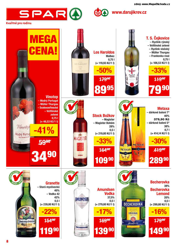 Stránka č. 8 - Akční leták Spar