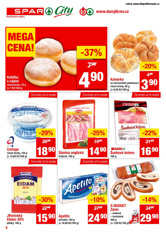Stránka č. 2 - Akční leták Spar  City
