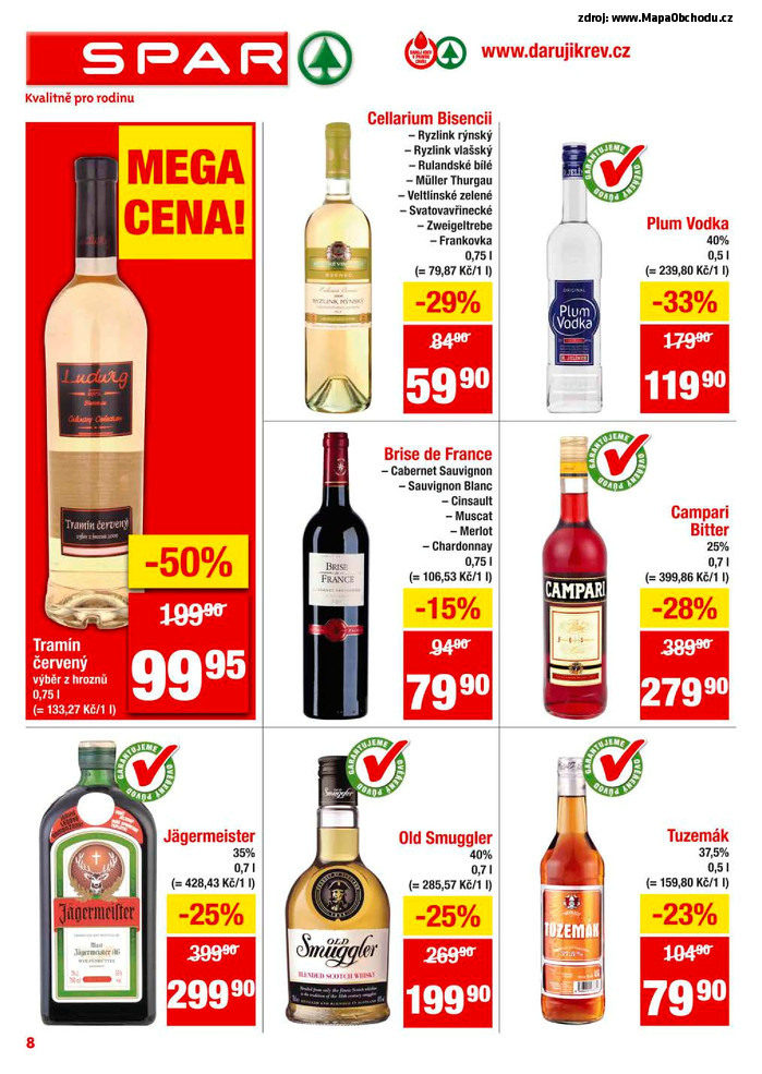 Stránka č. 8 - Akční leták Spar