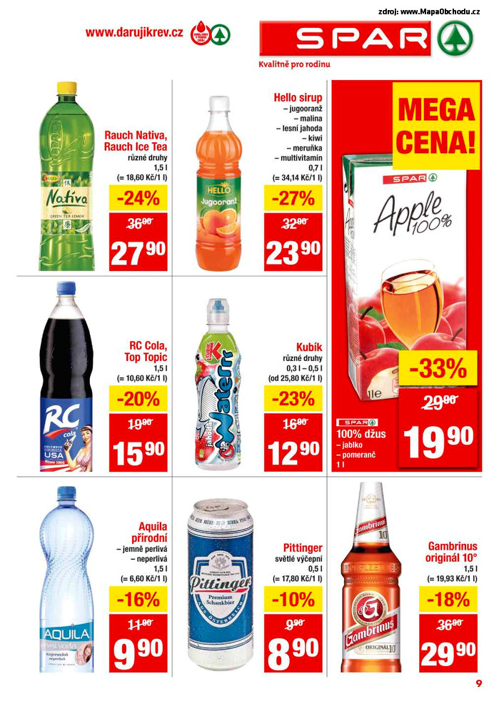 Stránka č. 9 - Akční leták Spar