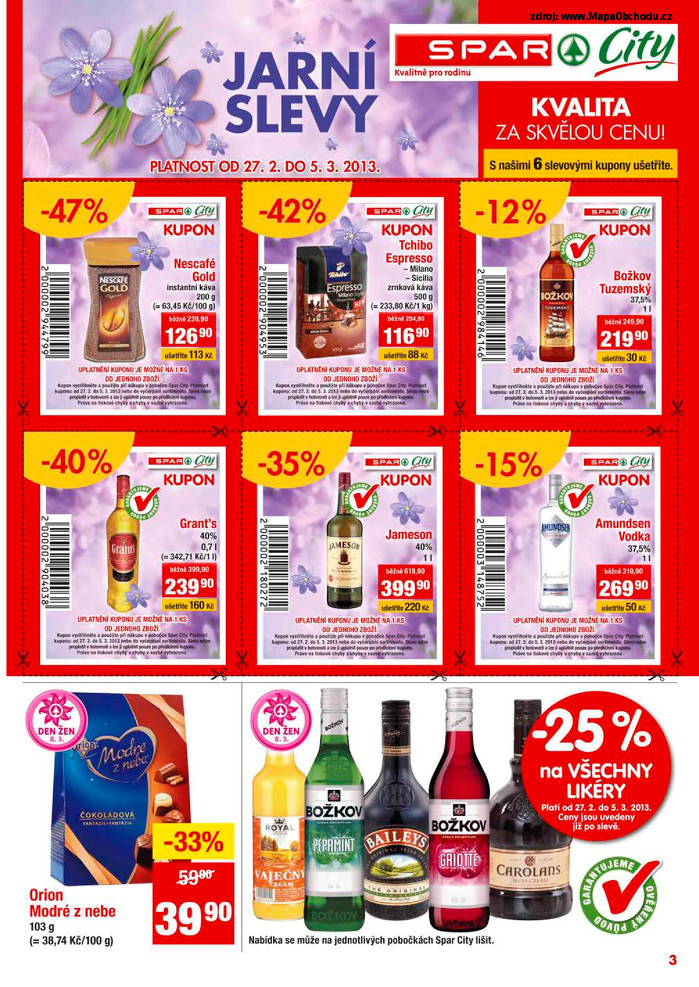 Stránka č. 3 - Akční leták Spar  City