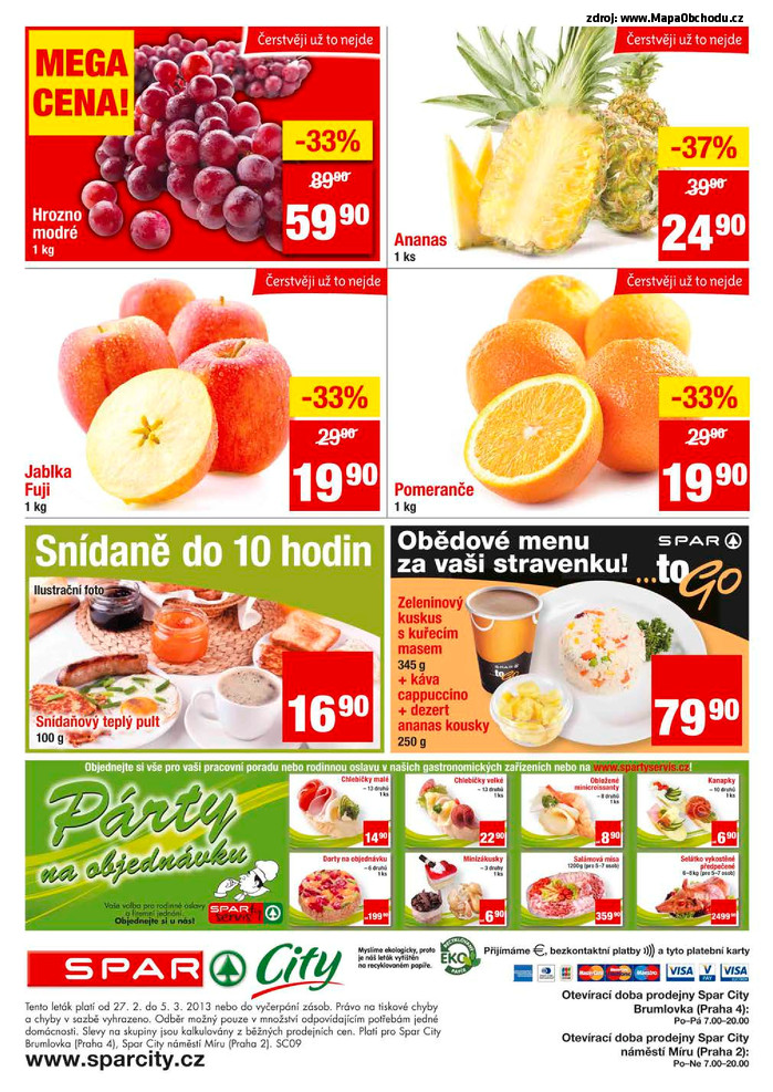 Stránka č. 4 - Akční leták Spar  City