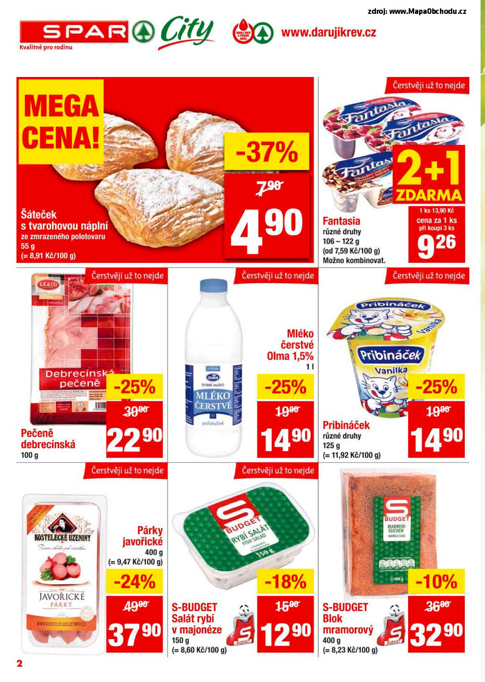 Stránka č. 2 - Akční leták Spar  City