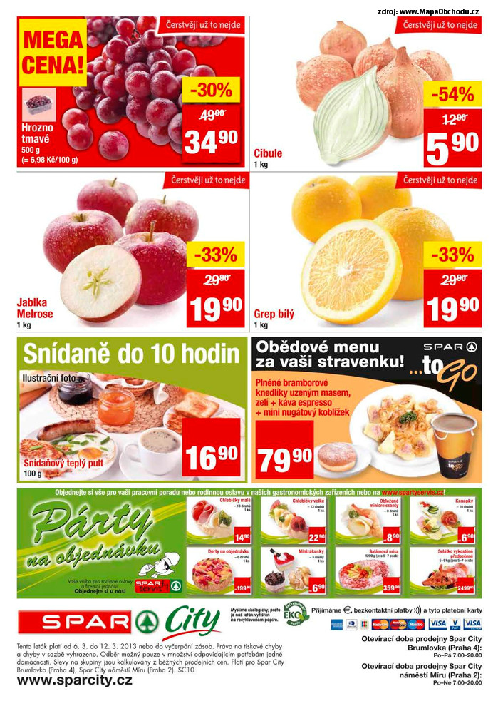 Stránka č. 4 - Akční leták Spar  City